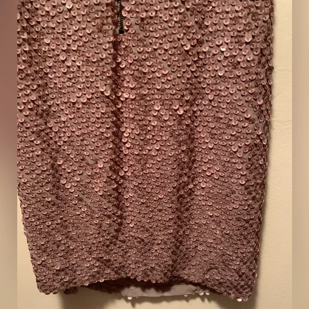 Alice & Olivia Dusty Rose Sequin Dress - Picture 9 of 13